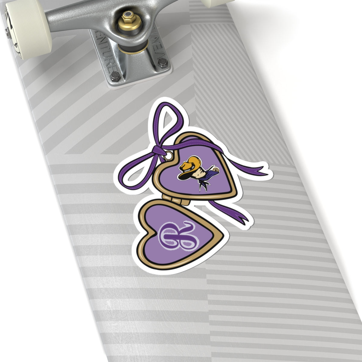 Mascot Locket Stickers - Team Colors Decals for Laptops, Water Bottles, Binders