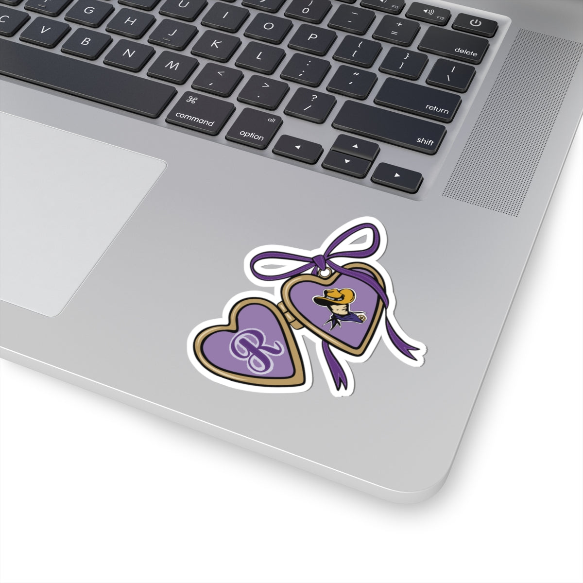 Mascot Locket Stickers - Team Colors Decals for Laptops, Water Bottles, Binders