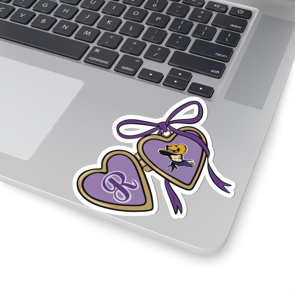 Mascot Locket Stickers - Team Colors Decals for Laptops, Water Bottles, Binders