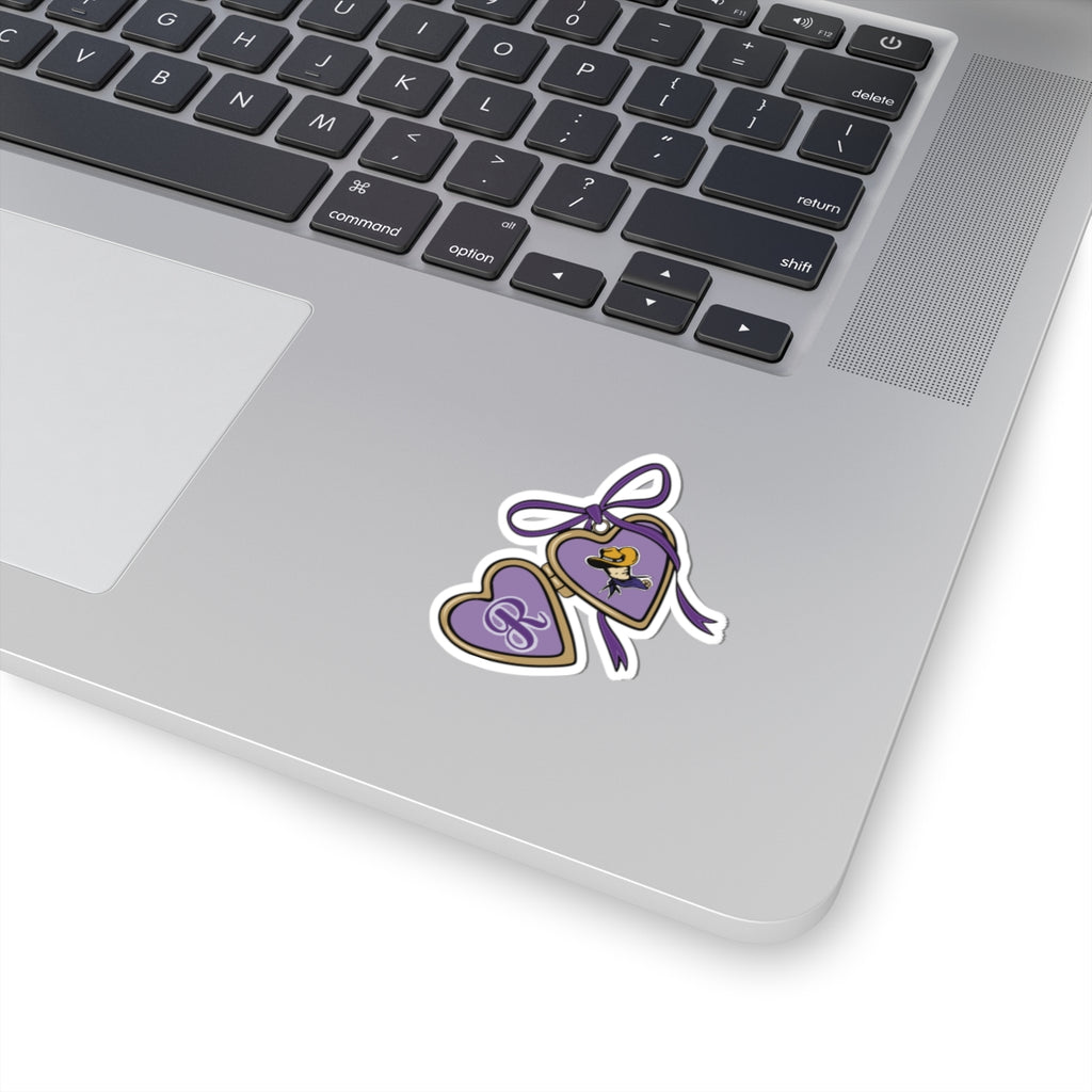 Mascot Locket Stickers - Team Colors Decals for Laptops, Water Bottles, Binders
