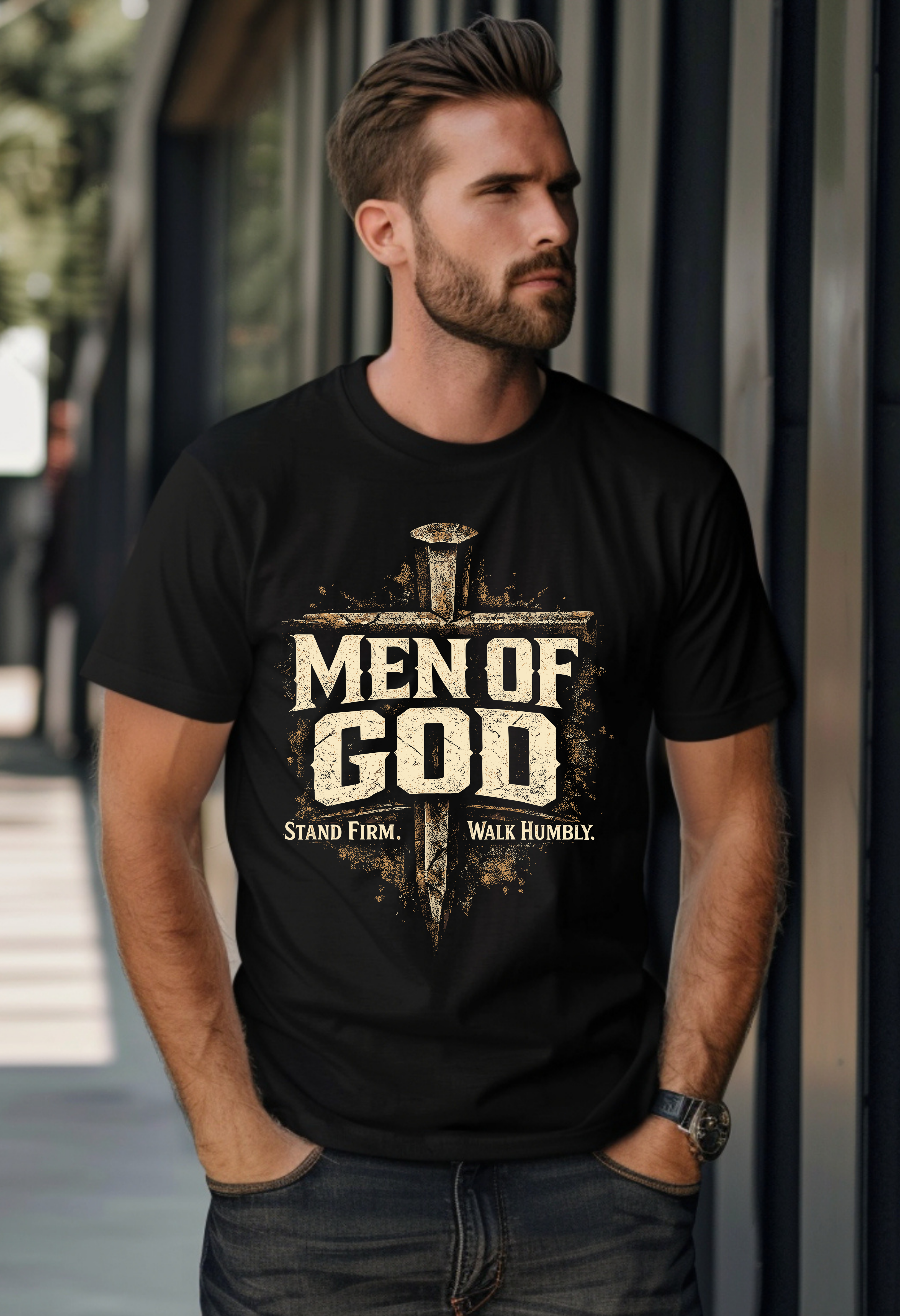Men of God Black T shirt