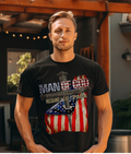 Man of God Grandpa Flag T-shirt